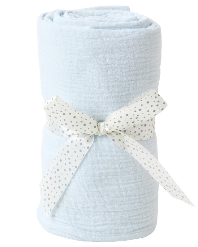 Lange en coton bébé fille, bleu clair (KiK Mullwindel aus Baumwolle (hellblau)) — KiK, produit allemand authentique au Maroc