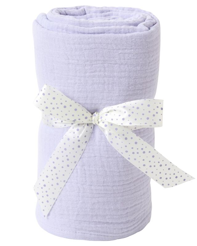 Cotton muslin cloth for baby girls, purple (KiK Mullwindel aus Baumwolle (lila)) — KiK, authentic German product in Morocco