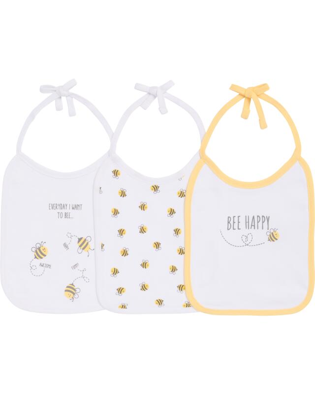 Bavoirs en coton bébé fille, jaune — KiK, produit allemand authentique au Maroc
