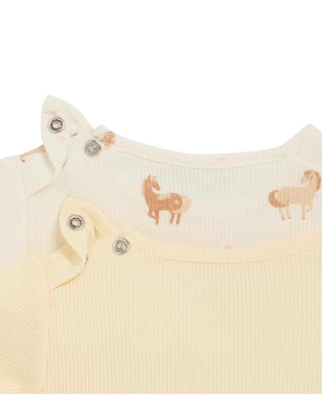 T-shirts à motif chevaux bébé fille, beige (KiK T-Shirts Pferde (Beige)) — KiK, produit allemand authentique au Maroc