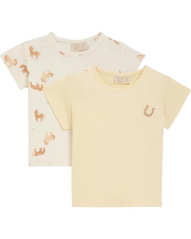 T-shirts à motif chevaux bébé fille, beige (KiK T-Shirts Pferde (Beige)) — KiK, produit allemand authentique au Maroc