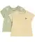 Baby T-shirts met bloemen en bijen beige