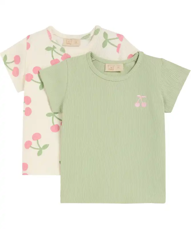 Baby T-shirts met kersen