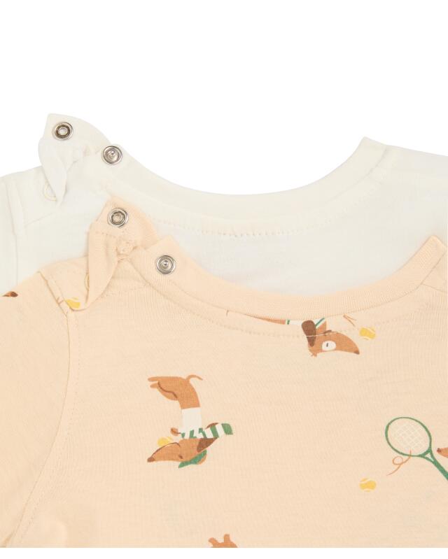 T-shirts à teckels bébé garçon, blanc cassé (KiK T-Shirts Dackel (offwhite)) — KiK, produit allemand authentique au Maroc