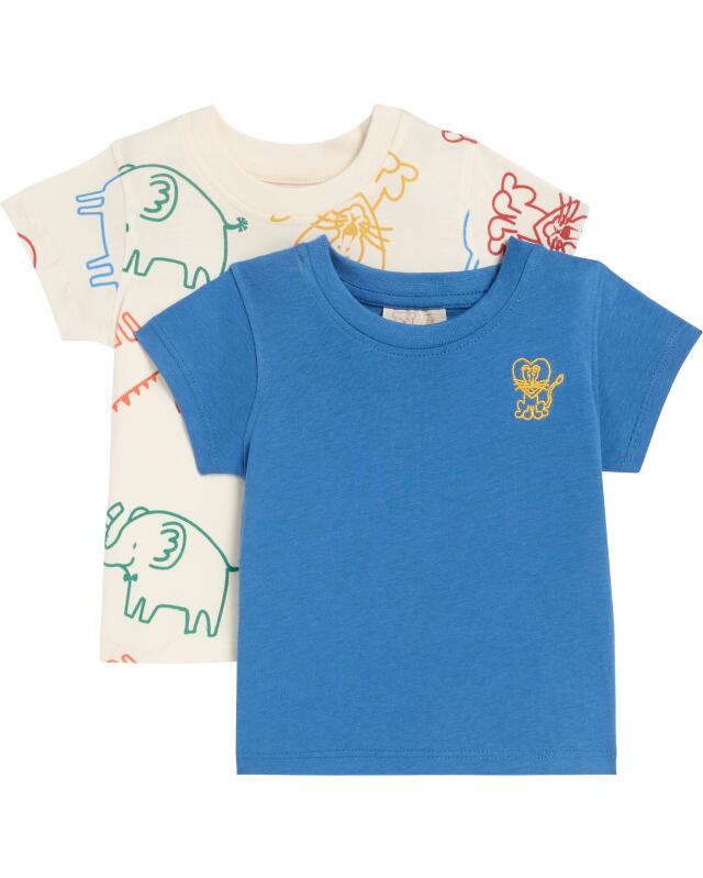 T-shirts en coton bébé garçon, bleu indigo (KiK T-Shirts aus Baumwolle (indigo blau)) — KiK, produit allemand authentique au Maroc