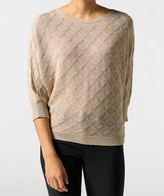 Gemusterter Strickpullover