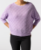 Gemusterter Strickpullover flieder