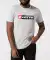T-shirt ronde hals licht grijs gemeleerd