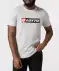 T-shirt ronde hals licht grijs gemeleerd