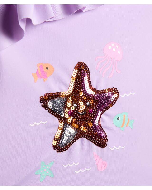 Maillot de bain à sequins fille, violet (KiK Badeanzug mit Pailletten (lila)) — KiK, produit allemand authentique au Maroc