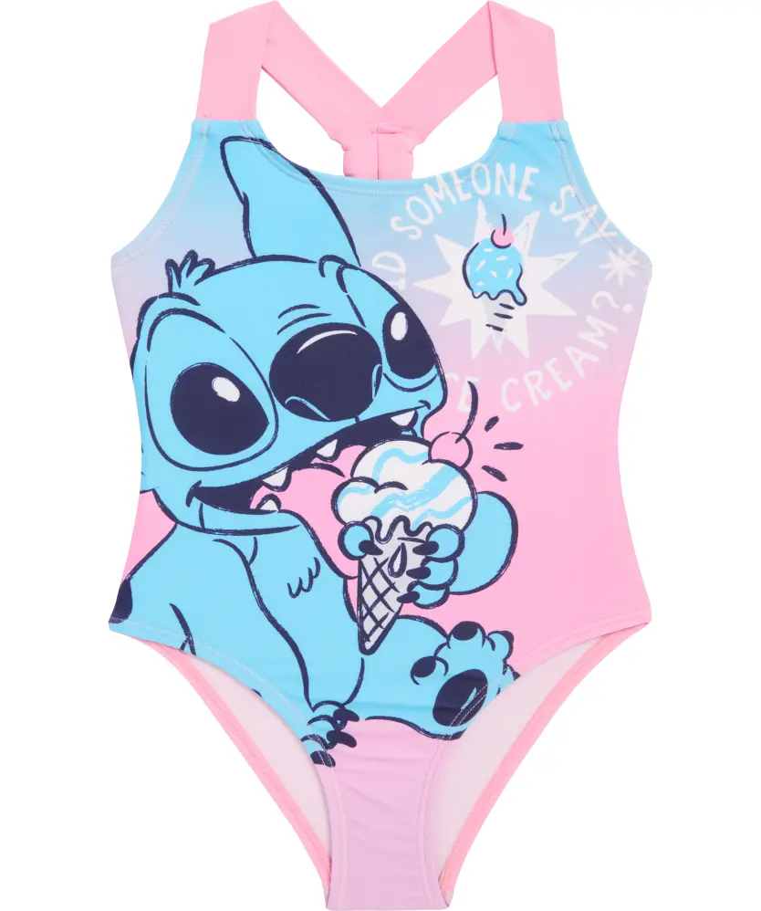 Stitch Badeanzug für Mädchen, aqua