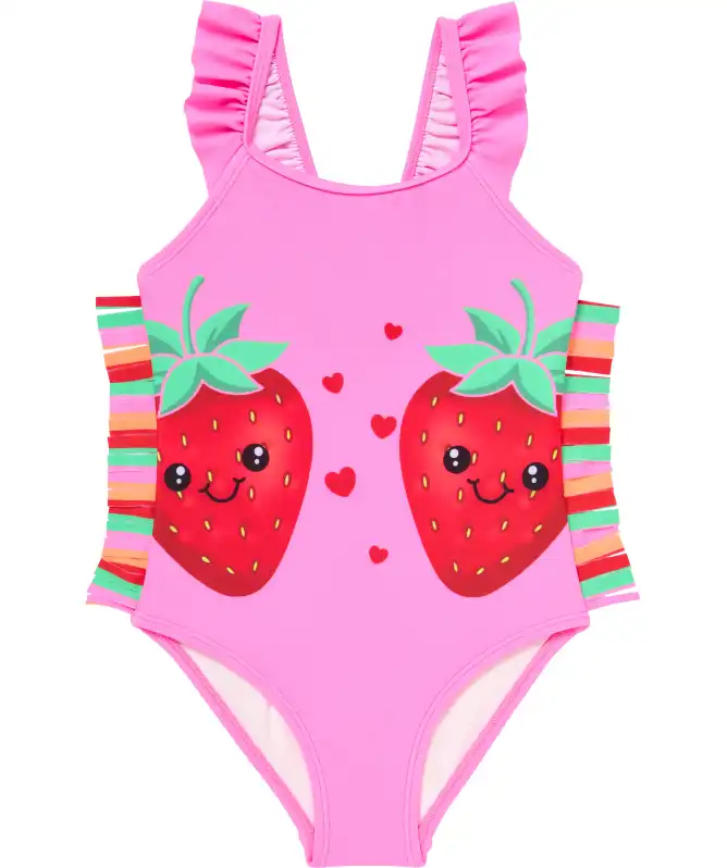 Badeanzug mit Fransenapplikationen