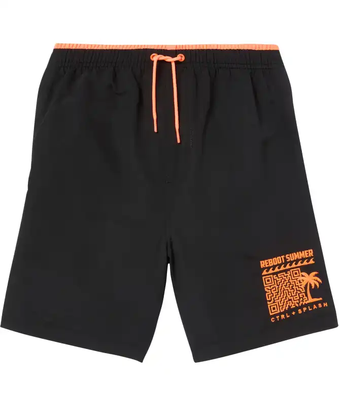 Badeshorts mit Stickerei