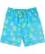 Bedrukte zwemshorts neon blauw