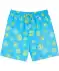 Plavecké šortky s potiskem neonově modrá