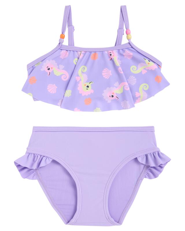 Bikini mignon fille, violet fluo — KiK, produit allemand authentique au Maroc