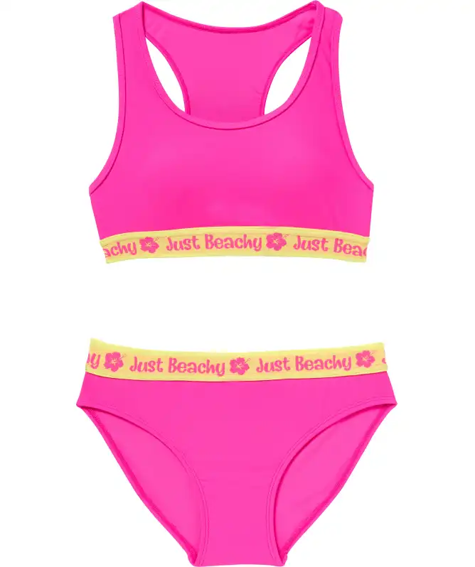 Bikini mit Schriftzügen