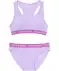 Bikini mit Schriftzügen lila