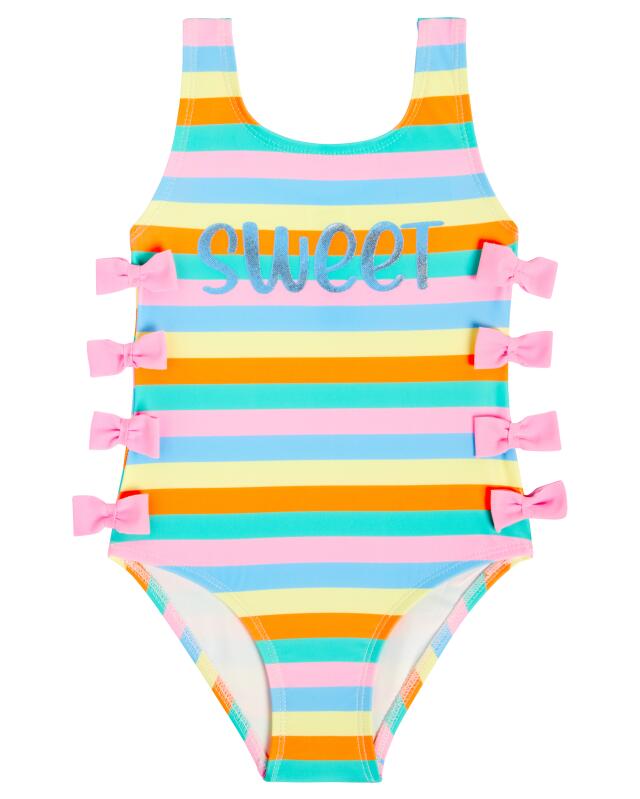 Maillot de bain à nœuds fille, bleu clair — KiK, produit allemand authentique au Maroc