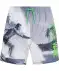Zwemshort met fotoprint zwart/wit