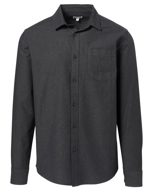Cotton shirt for men, black (KiK Baumwollhemd (schwarz)) — KiK, authentic German product in Morocco