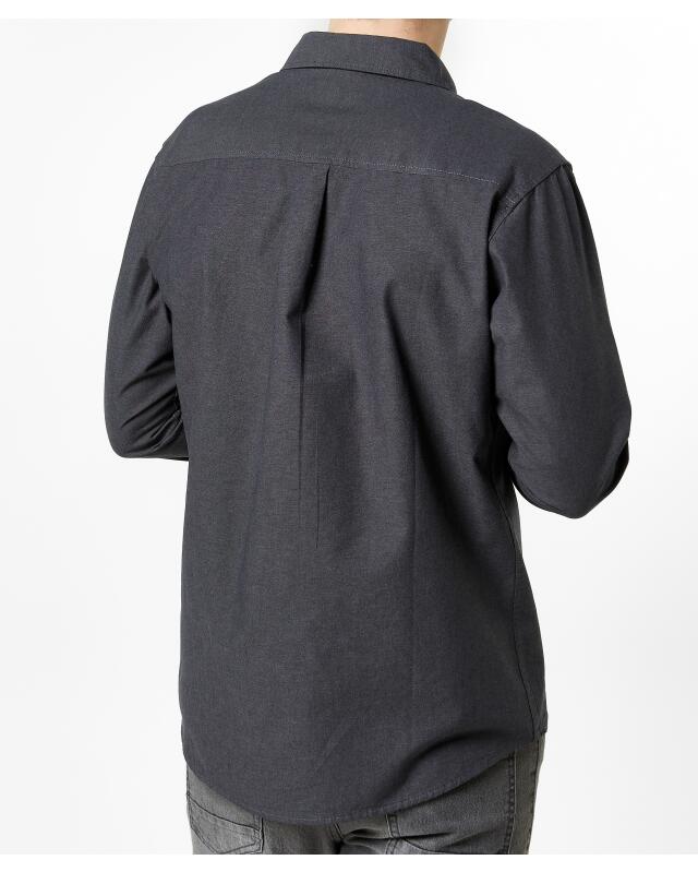 Cotton shirt for men, black (KiK Baumwollhemd (schwarz)) — KiK, authentic German product in Morocco