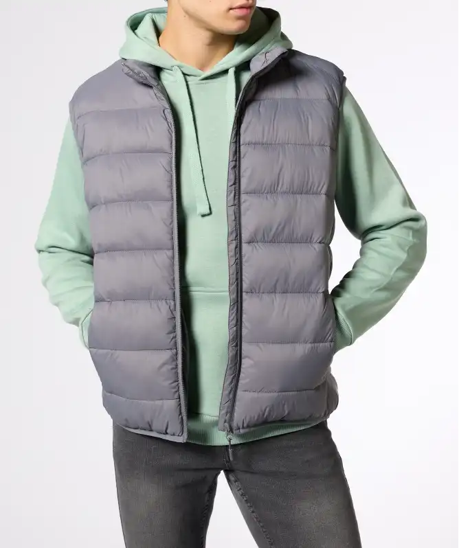 Steppweste mit Stehkragen