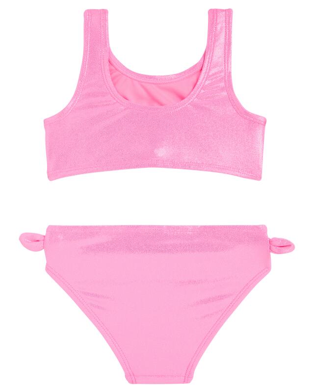 Bikini pailleté fille, rose fluo (KiK Glitzernder Bikini (neon rosa)) — KiK, produit allemand authentique au Maroc