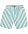 Gestreifte Badeshorts grün