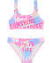 Bikini met all-over print paars