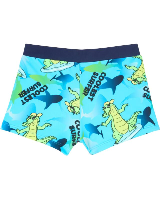 Maillot de bain à motifs sous-marins garçon, bleu fluo — KiK, produit allemand authentique au Maroc
