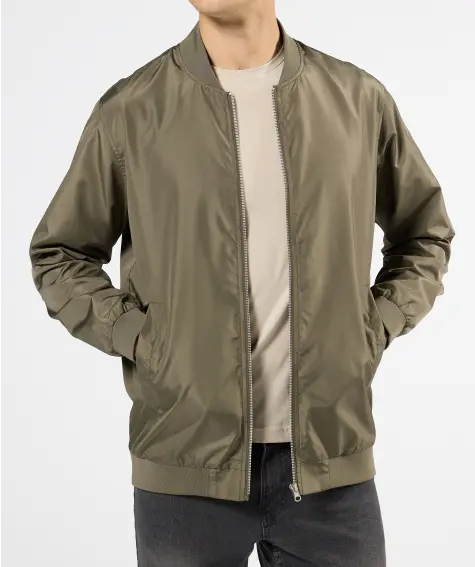 Bunda bomber v khaki barvě