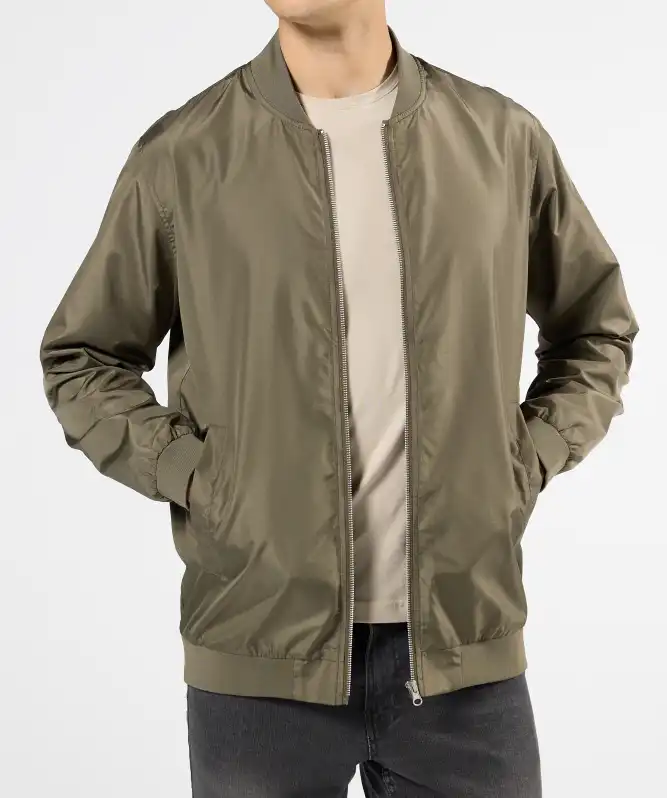 Khakifarbene Bomberjacke