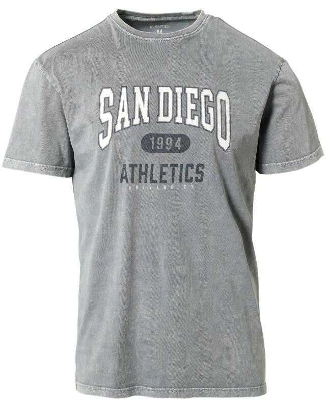 T-shirt homme, gris (KiK T-Shirt in Grau (grau)) — KiK, produit allemand authentique au Maroc