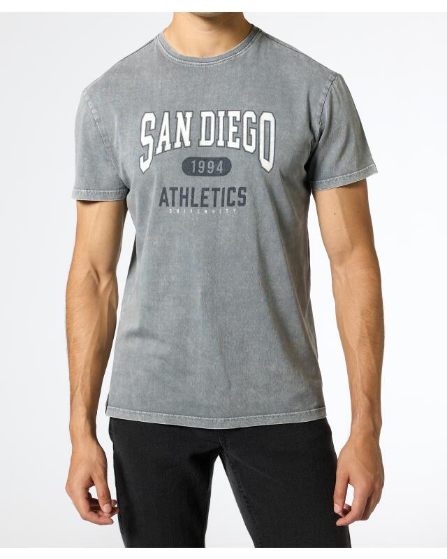 T-shirt homme, gris (KiK T-Shirt in Grau (grau)) — KiK, produit allemand authentique au Maroc