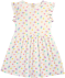 Gepunktetes Kleid aus Baumwolle offwhite