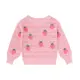 Strickpullover Erdbeeren