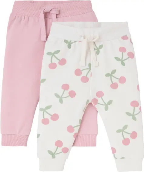 Baby joggingbroek met kersjes