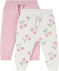 Baby joggingbroek met kersjes offwhite