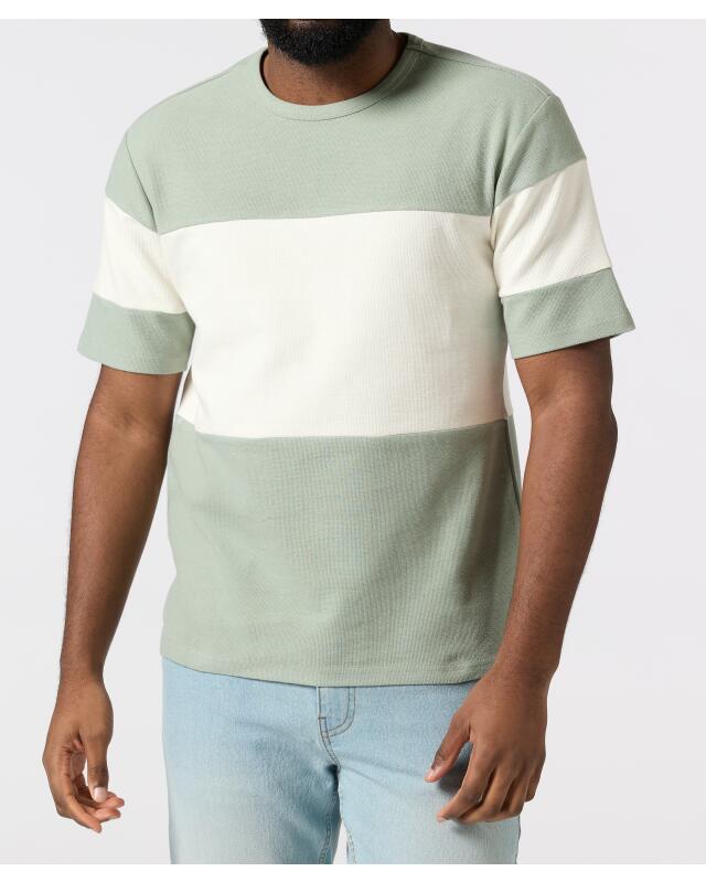 تيشيرت من البيكيه للرجال، كاكي فاتح (KiK Piqué T-Shirt (hellkhaki)) — KiK, منتج ألماني أصلي في المغرب