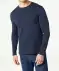 Basic Langarmshirt dunkelblau