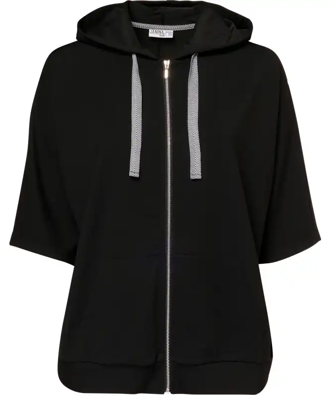 Sweatjack met 3/4-mouwen