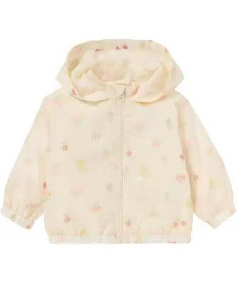 Baby jas met bloemenpatroon