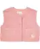 Baby teddy gilet in lichtroze lichtroze