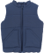Baby gewatteerd vest in blauw blauw