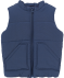 Baby gewatteerd vest in blauw blauw