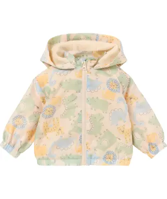 Baby jas met dieren patroon