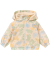 Baby jas met dieren patroon naturel bedrukt