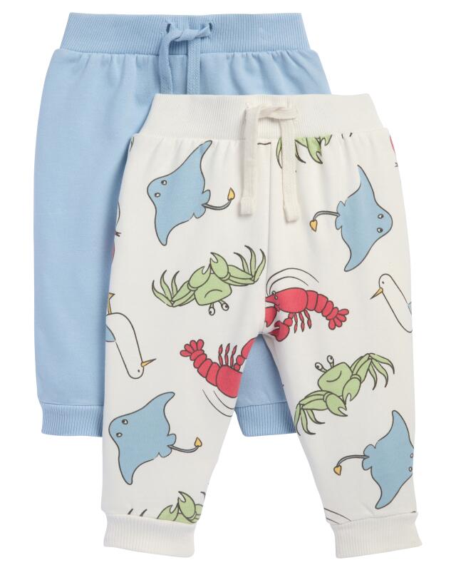 Joggers with animals for baby boys, off-white (KiK Jogginghosen mit Tieren (offwhite)) — KiK, authentic German product in Morocco