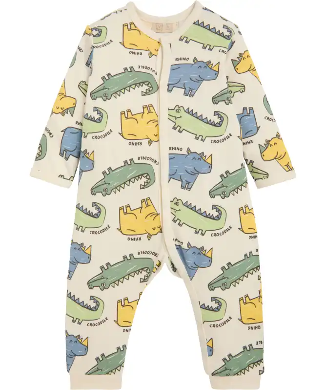 Pyžamo s hrochy a krokodýly